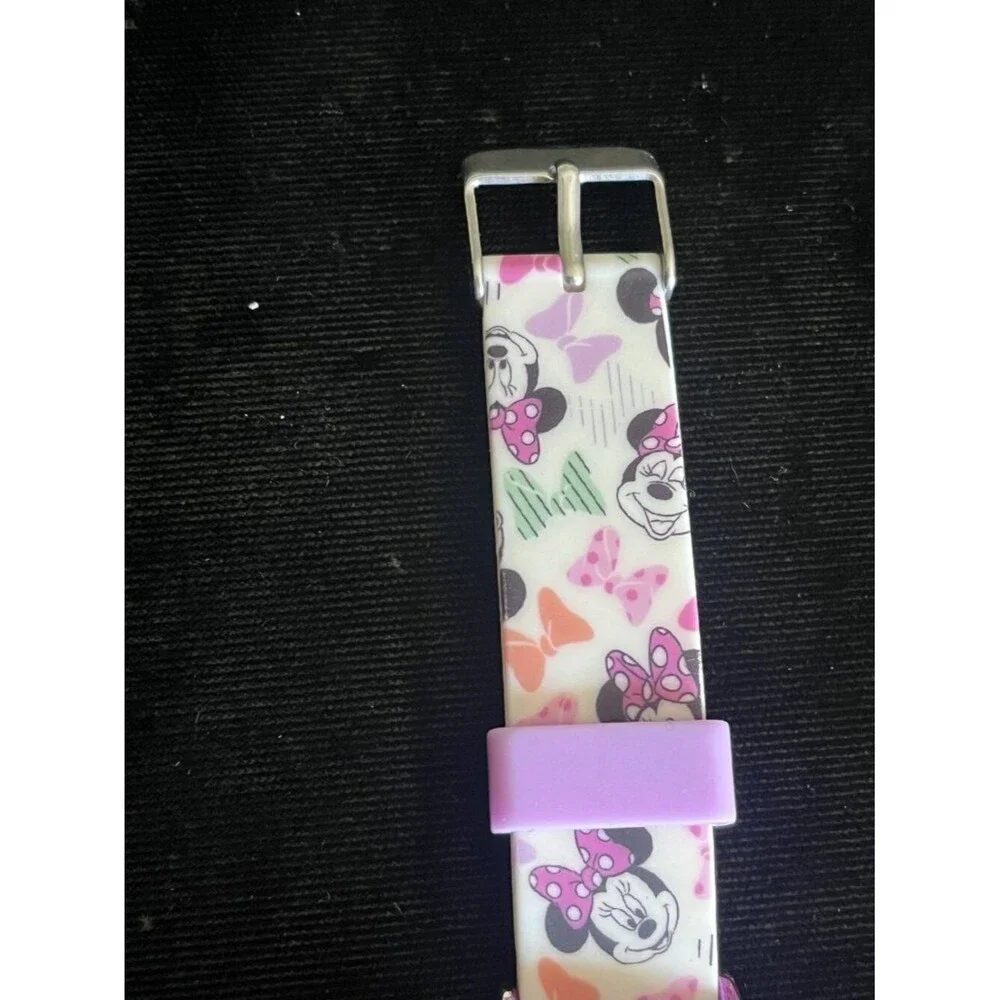 Disney Minnie Mouse LED Digital Watch Pink Band Kids Youth